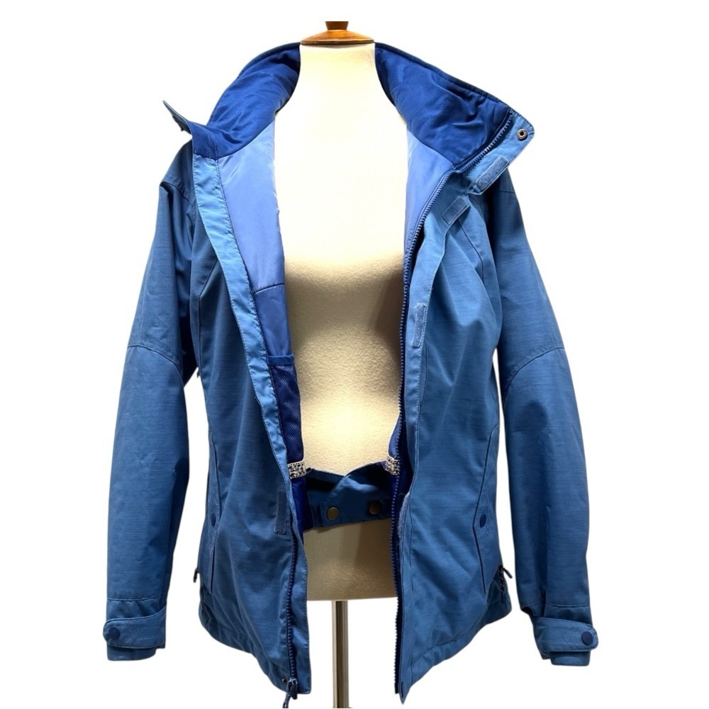 Burton Jet Set Blue Snowboard Ski Snow Sport Outdoor Winter Coat Women’s Medium - Picture 4 of 16